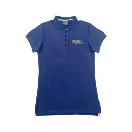 Manufacture Short Sleeve Royal Blue Ladies Polo Shirt Fashion Design Jumping Polo Five Button Chest Embroidered LOGO 65% cotton 35% polyester JQ2055 P1535 Manufacture Short Sleeve Royal Blue Ladies Polo Shirt Fashion Design Jumping Polo Five Button Chest Embroidered LOGO 65% cotton 35% polyester JQ2055 P1535
